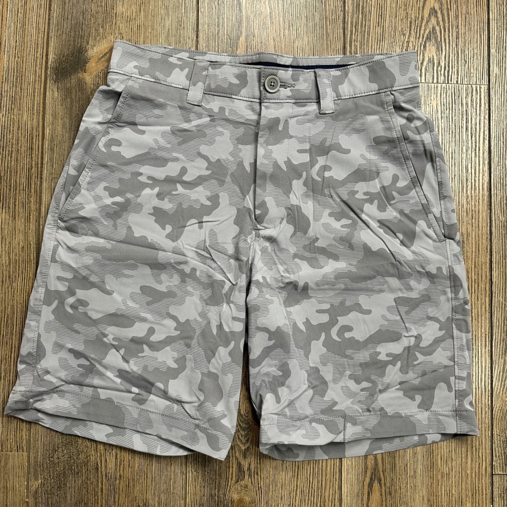 Southern Tide Mens Brrr Performance Camo Shorts 8" Grey Size 28 Style 10685